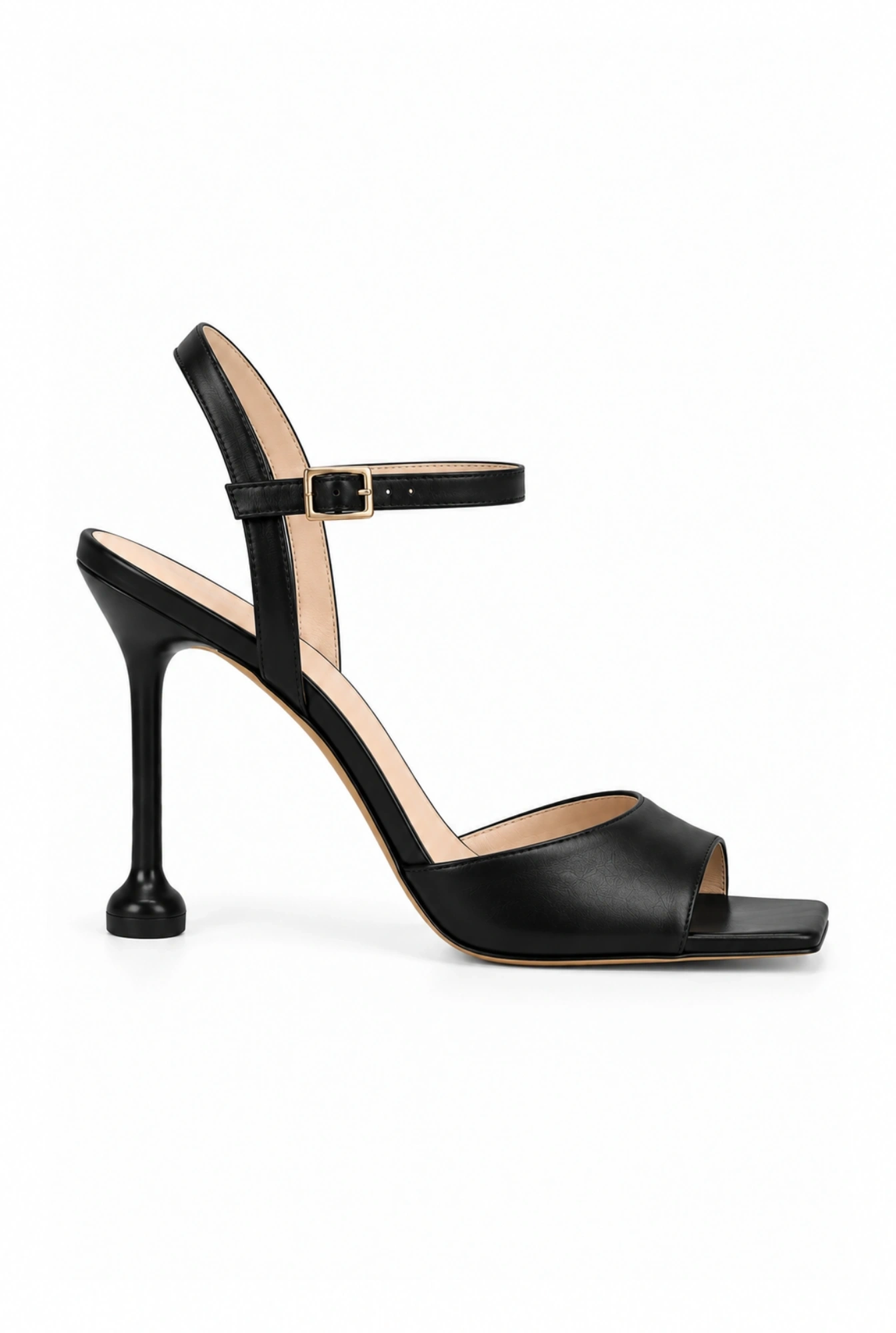 Checca – sandali neri con tacco sottile