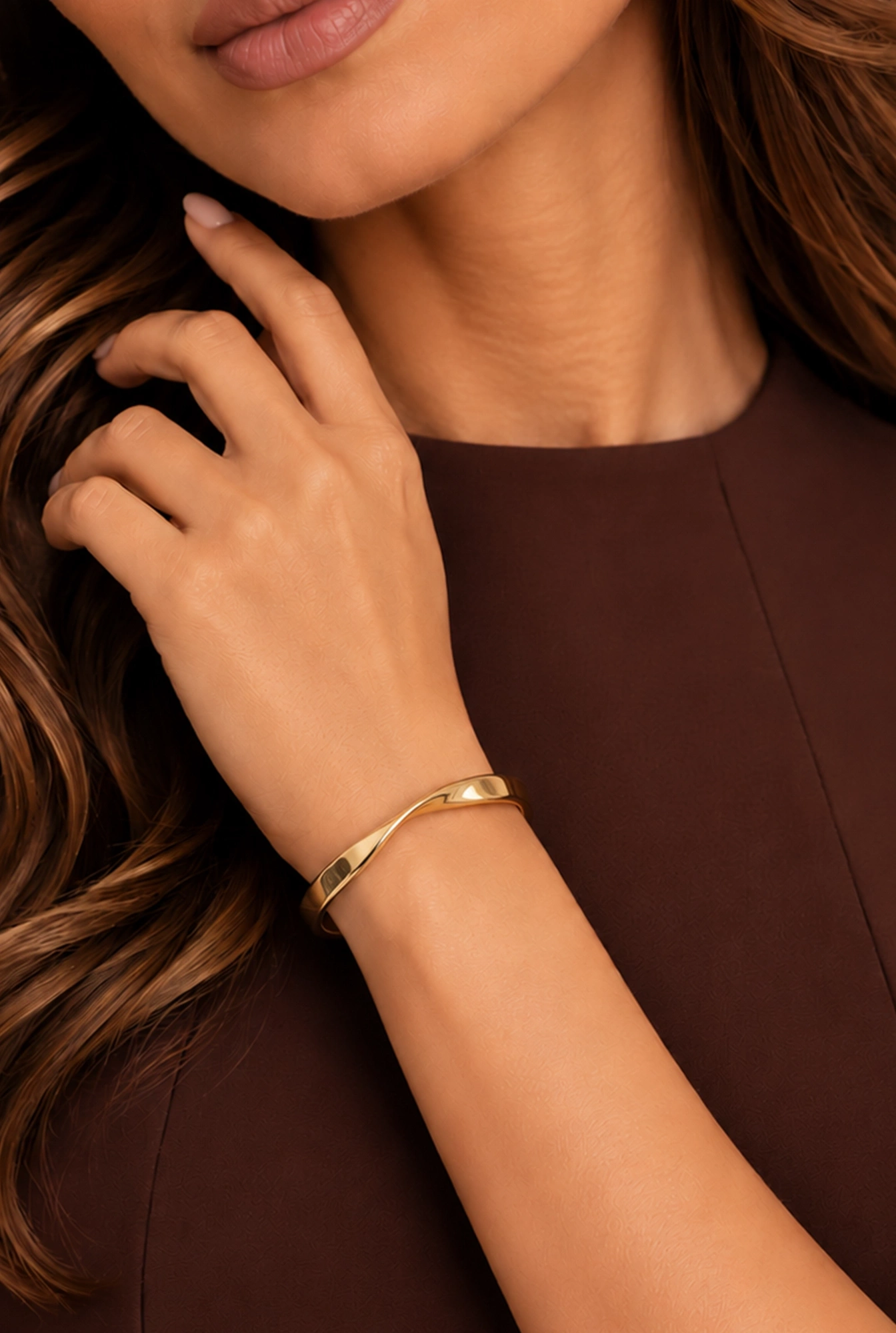 Noya – bracciale in acciaio inossidabile dorato