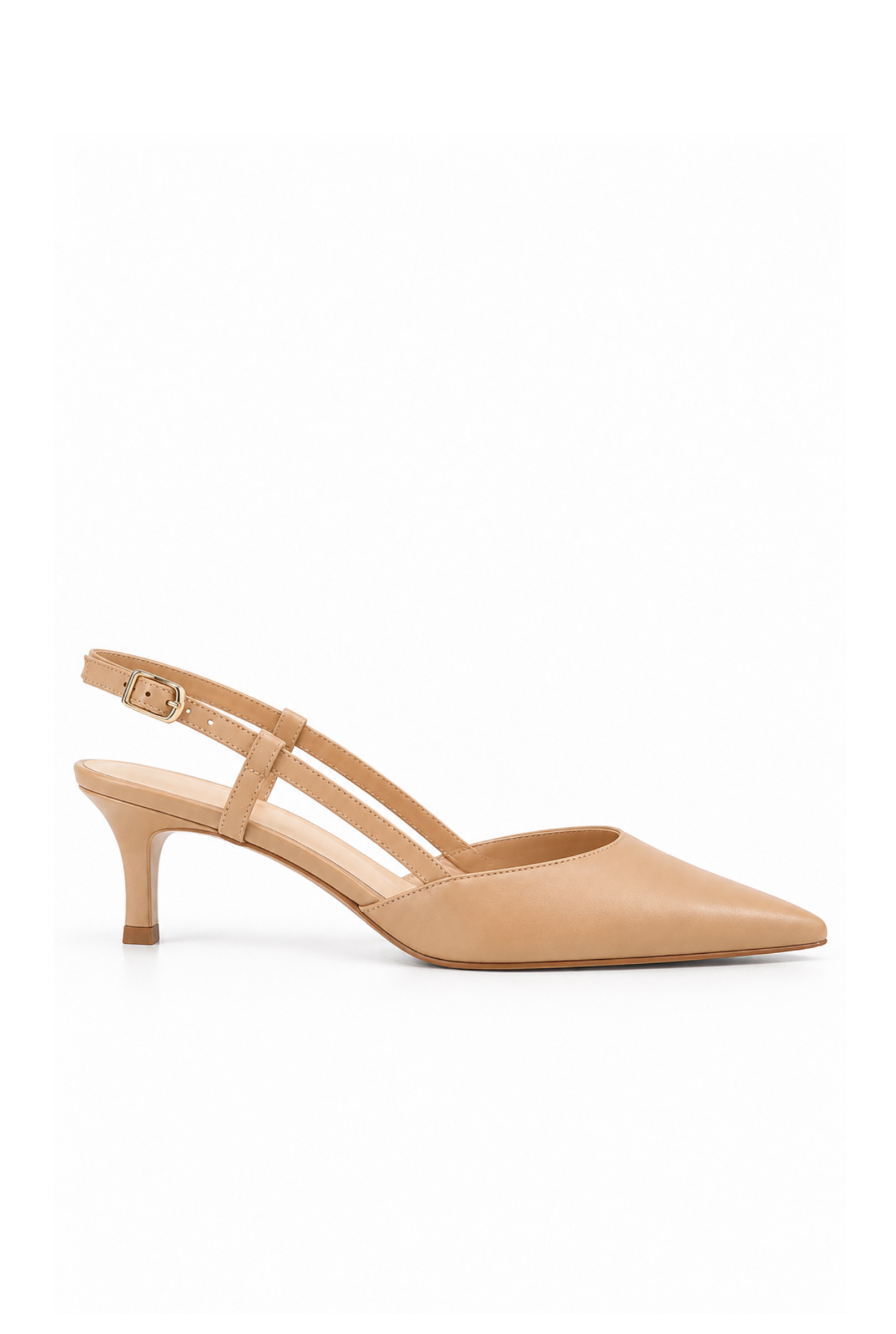 Vianna – décolleté beige con tacco basso